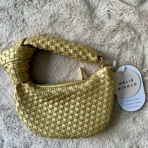 NWT Anthropologie Melie Bianco Mini Brigitte Bag Charm Gold